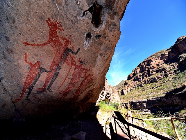 Pinturas rupestres, Cañón de Guadalupe, Baja California